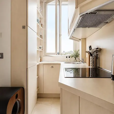 Elegant Haussmann Style With Balcony Eiffel Tower View باريس